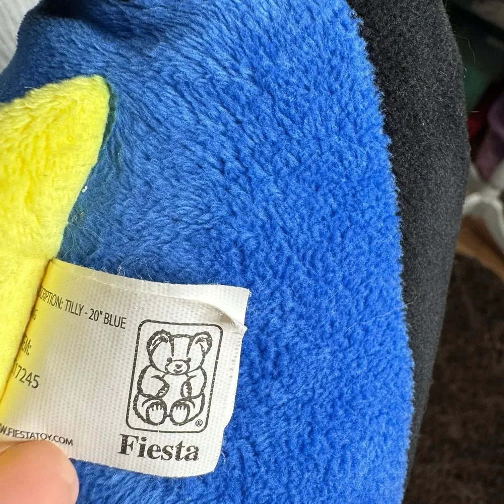 Tilly the Blue/Yellow/Black Fish Plush 12.5
